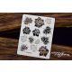 SNI Chipboard-Shapes/Laserstanzteile - Autumn Coffee Openwork Roses set