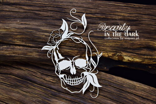 SNI Chipboard-Shapes/Laserstanzteile - Beauty in the Dark Ornamental Skull