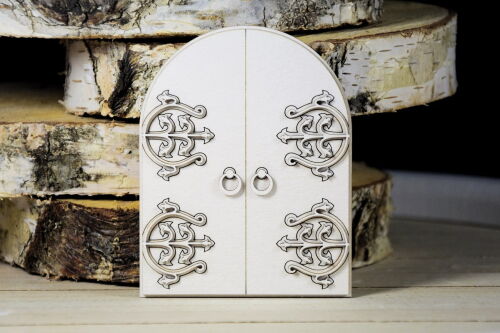 SNI Chipboard-Shapes/Laserstanzteile - Behind the Door Layered door Short