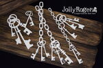 SNI Chipboard-Shapes/Laserstanzteile - Jolly Roger Keys and Chains