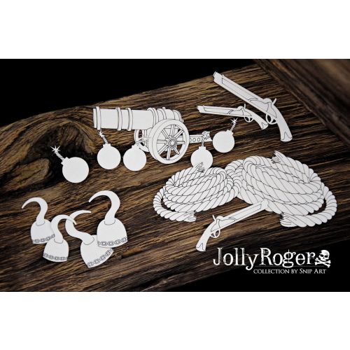 SNI Chipboard-Shapes/Laserstanzteile - Jolly Roger Hawsers and Hooks