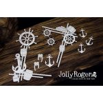 SNI Chipboard-Shapes/Laserstanzteile - Jolly Roger Pirate...
