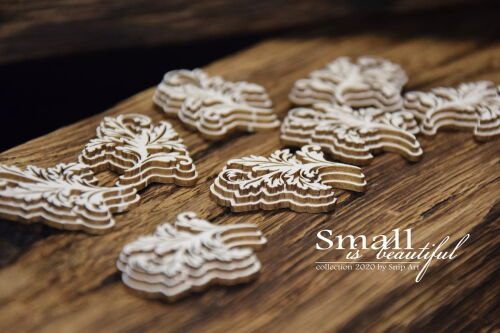 SNI Chipboard-Shapes/Laserstanzteile - Small is Beautiful Ornamental Leaves small