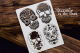 SNI Chipboard-Shapes/Laserstanzteile - Beauty in the Dark Openworks Skulls