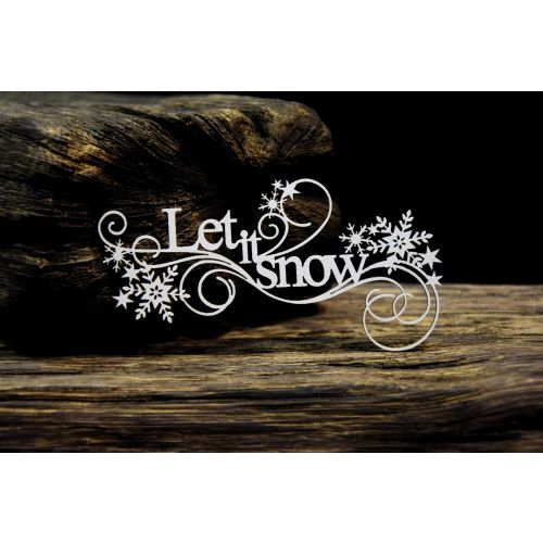 SNI Chipboard-Shapes/Laserstanzteile - Frosty Moments Let it Snow