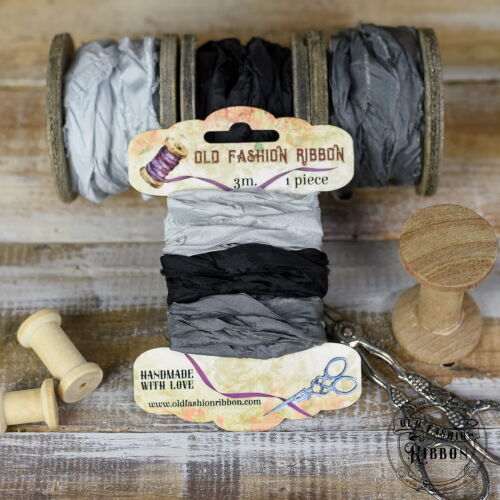 OFR Satin Ribbon - 3 x1,2 m Mourning Grey