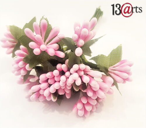 13ARTS Embellishments - Thread Pollen/Blütenstände Rosa