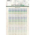 STL Embellishments - Adhesive Pearls Green & Blue