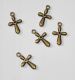 JDL Charm 5 Stück - Cross/Kreuz 15x12 mm
