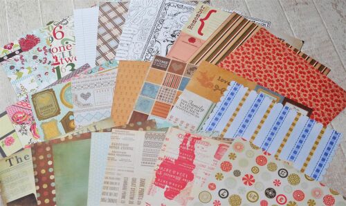 SRH Überraschungspaket 25 Bogen 12"x12" Papier/Cardstock-Mix