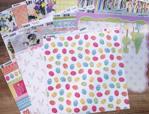 SRH Überraschungspaket Ostern15 Bogen 12"x12" Papier/Cardstock-Mix