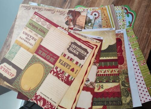 SRH Überraschungspaket Weihnachten 15 Bogen 12"x12" Papier/Cardstock-Mix
