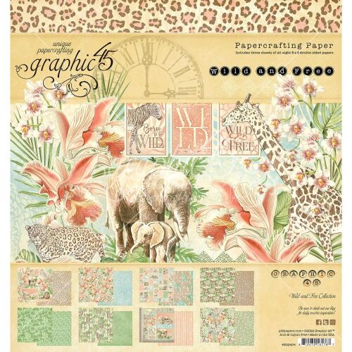 G45 Paper Pad 8"x8" - Wild & Free