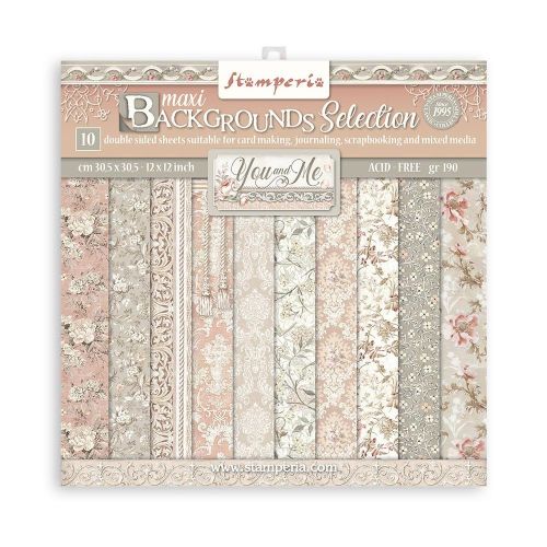 STP Paper Pad 12x12" - You and Me Maxi Backgrounds