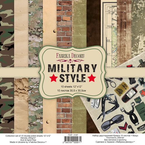 FDC Paper Pack 12x12" - Military Style
