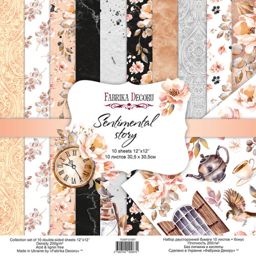 FDC Paper Pack 12x12" - Sentimental Story