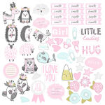 FDC Paper Pack 12x12" - Scandi Baby Girl