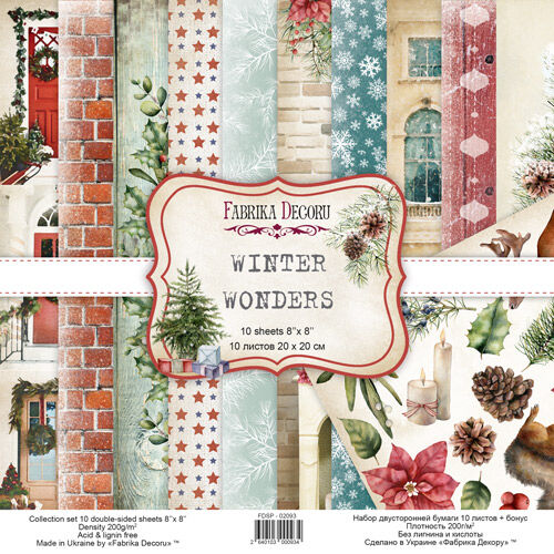 FDC Paper Pack 8x8" - Winter Wonders