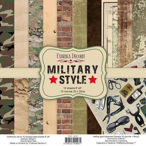 FDC Paper Pack 8x8" - Military Style