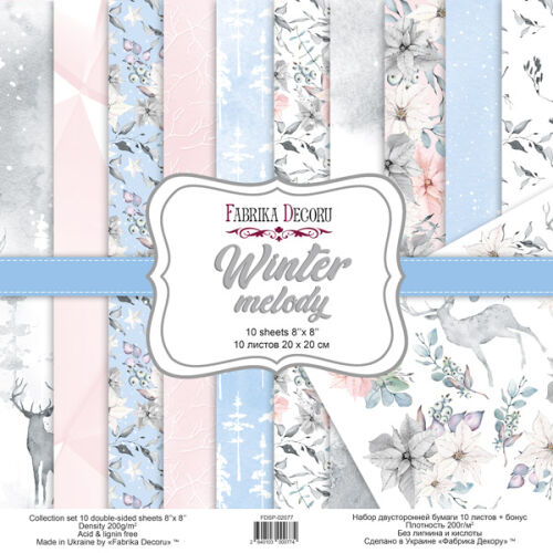 FDC Paper Pack 8x8" - Winter Melody