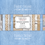 FDC Paper Pack 6x6" - Wood Denim Lace