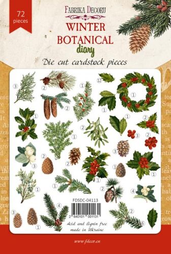 FDC Die-Cuts/Ephemera/Stanzteile - Winter Botanical Diary