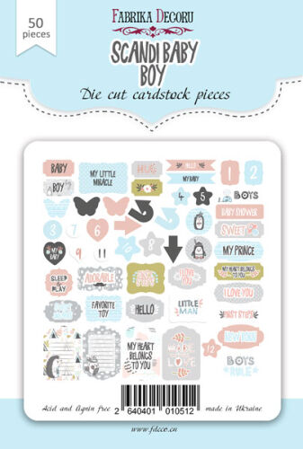 FDC Die-Cuts/Ephemera/Stanzteile - Scandi Baby Boy