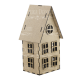 FDC Laserstanzteil MDF 3D - House #1