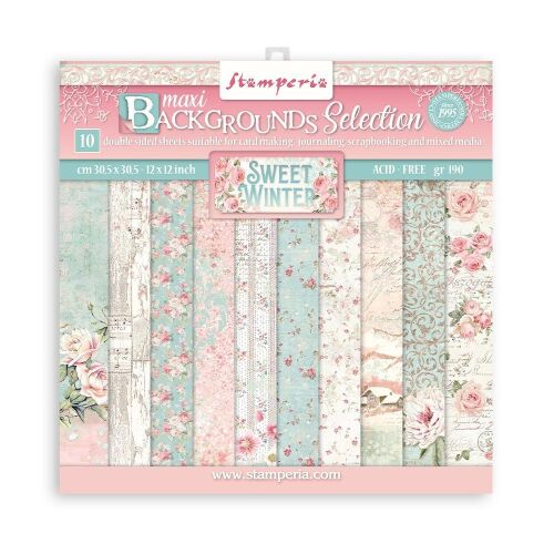 STP Paper Pad 12x12" - Sweet Winter Maxi Backgrounds