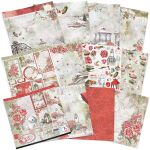 CBL Paper Pad 12x12" - Frozen Roses 12BL