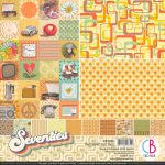 CBL Paper Pad 12x12" - The Seventies Patterns 8BL