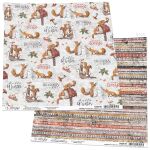 CBL Cardstock - Memories of a snowy Day Squirrels Fun