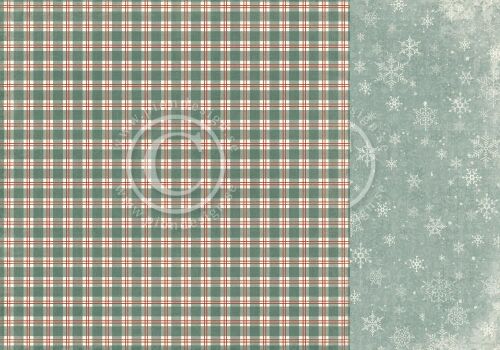 PIO Cardstock - Home for Christmas Christmas Plaid
