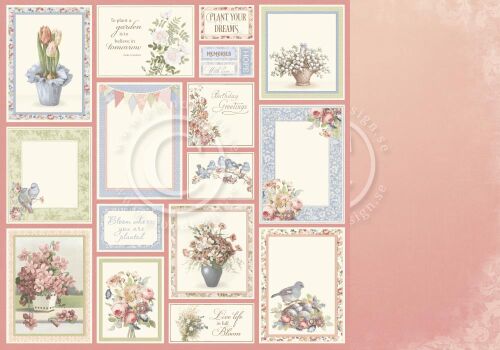 PIO Cardstock - Garden of Hope Rosy day