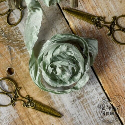 OFR Satin Ribbon - 1 x1,2 m Dirty Mint