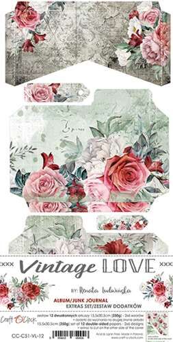 CCL Paper Pack 6"x12" - Junk Journal Set Vintage Love