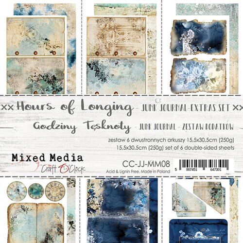 CCL Paper Pack 6"x12" - Junk Journal Set Hours of Longing