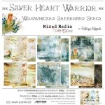 CCL Paper Pack 12"x12" - Silver Heart Warrior