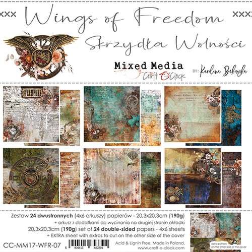 CCL Paper Pack 8"x8" - Wings of Freedom