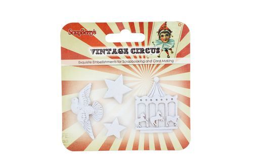 SCB Embellishments - Resin Vintage Circus Carrousel