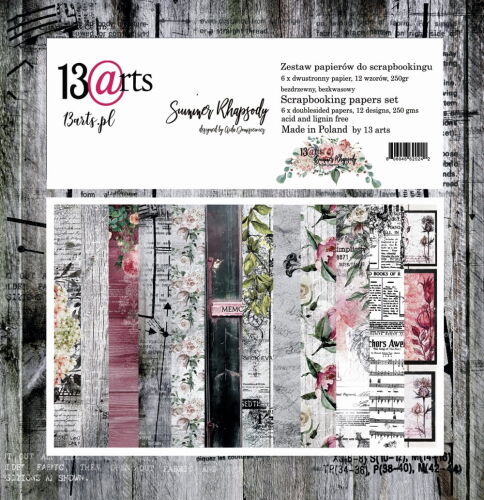 13ARTS Paper Pack 12x12" - Summer Rhapsody