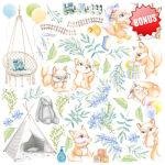 FDC Paper Pack 12x12" - Funny Fox Boy
