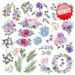 FDC Paper Pack 12x12" - Night Garden