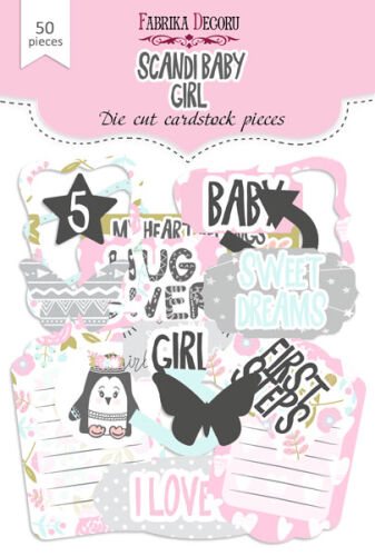 FDC Die-Cuts/Ephemera/Stanzteile - Scandi Baby Girl