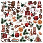 FDC Cut-Out Sheet 12"x12" - Bright Christmas