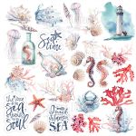FDC Cut-Out Sheet 12"x12" - Sea Soul