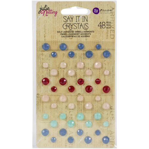 PRM Embellishment - Say it in Crystals Julie Nutting Frayed Denim