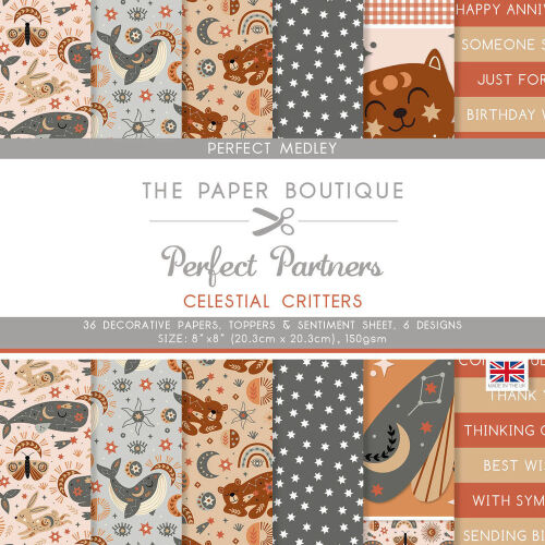 TPB Paper Pad 8x8" - Perfect Partners Celestial Critters