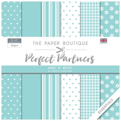 TPB Paper Pad 8x8" - Perfect Partners Mint & White