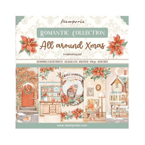 STP Paper Pad 8x8" - Romantic All around Christmas